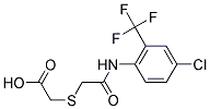 2-((2-[4-CHLORO-2-(TRIFLUOROMETHYL)ANILINO]-2-OXOETHYL)SULFANYL)ACETIC ACID Struktur