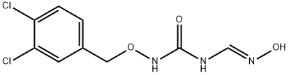 N-[(3,4-DICHLOROBENZYL)OXY]-N-[(HYDROXYIMINO)METHYL]UREA Struktur