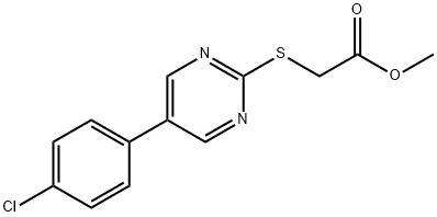 METHYL 2-([5-(4-CHLOROPHENYL)-2-PYRIMIDINYL]SULFANYL)ACETATE Struktur