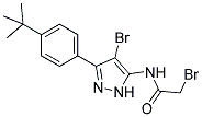 N1-(4-BROMO-3-[4-(TERT-BUTYL)PHENYL]-1H-PYRAZOL-5-YL)-2-BROMOACETAMIDE Struktur