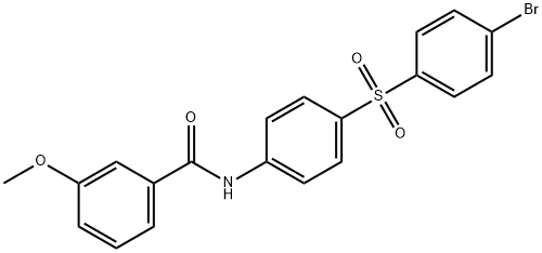 N-(4-[(4-BROMOPHENYL)SULFONYL]PHENYL)-3-METHOXYBENZENECARBOXAMIDE Struktur