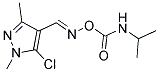 5-CHLORO-4-[(([(ISOPROPYLAMINO)CARBONYL]OXY)IMINO)METHYL]-1,3-DIMETHYL-1H-PYRAZOLE Struktur