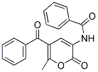 N-(5-BENZOYL-6-METHYL-2-OXO-2H-PYRAN-3-YL)BENZENECARBOXAMIDE Struktur