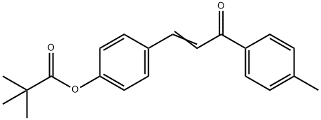 4-[3-(4-METHYLPHENYL)-3-OXO-1-PROPENYL]PHENYL PIVALATE Struktur