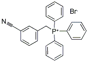 3-[(1,1,1-TRIPHENYLPHOSPHONIO)METHYL]BENZONITRILE BROMIDE Struktur