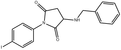 3-(BENZYLAMINO)-1-(4-IODOPHENYL)DIHYDRO-1H-PYRROLE-2,5-DIONE Struktur