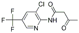 N-[3-CHLORO-5-(TRIFLUOROMETHYL)-2-PYRIDINYL]-3-OXOBUTANAMIDE Struktur