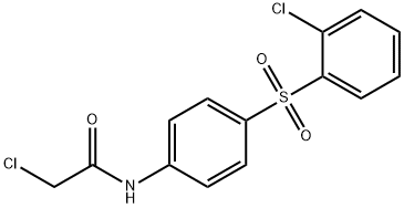 2-CHLORO-N-(4-[(2-CHLOROPHENYL)SULFONYL]PHENYL)ACETAMIDE Struktur