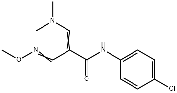 N-(4-CHLOROPHENYL)-3-(DIMETHYLAMINO)-2-[(METHOXYIMINO)METHYL]ACRYLAMIDE Struktur