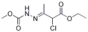 METHYL 2-(2-CHLORO-3-ETHOXY-1-METHYL-3-OXOPROPYLIDENE)HYDRAZINE-1-CARBOXYLATE Struktur