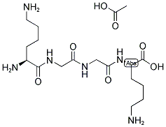 H-LYS-GLY-GLY-LYS-OH ACETATE SALT Struktur