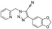 4-BENZO[D]1,3-DIOXOLEN-5-YL-1-(2-PYRIDYLMETHYL)-1,2,3-TRIAZOLE-5-CARBONITRILE Struktur