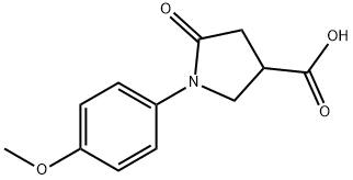 1-(4-METHOXY-PHENYL)-5-OXO-PYRROLIDINE-3-CARBOXYLIC ACID Struktur