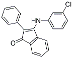 3-((3-CHLOROPHENYL)AMINO)-2-PHENYLINDEN-1-ONE Struktur