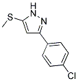 3-(4-CHLOROPHENYL)-1H-PYRAZOL-5-YL METHYL SULFIDE Struktur