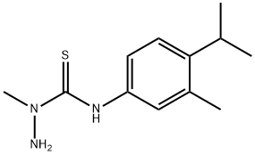 (AMINOMETHYLAMINO)((3-METHYL-4-(ISOPROPYL)PHENYL)AMINO)METHANE-1-THIONE Struktur