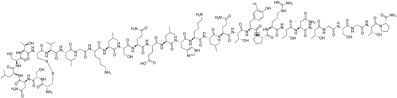 (3-[125I]IODOTYROSYL22)CALCITONIN, SALMON Struktur