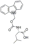 N-FMOC-D-LEUCINE, [1-14C] Struktur