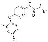 N1-[6-(4-CHLORO-2-METHYLPHENOXY)-3-PYRIDYL]-2-BROMOPROPANAMIDE Struktur