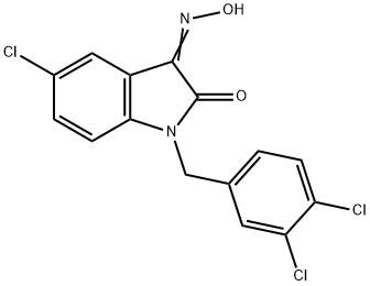 5-CHLORO-1-(3,4-DICHLOROBENZYL)-1H-INDOLE-2,3-DIONE 3-OXIME Struktur