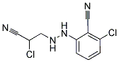 2-CHLORO-6-[2-(2-CHLORO-2-CYANOETHYL)HYDRAZINO]BENZONITRILE Struktur