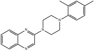 2-[4-(2,4-DIMETHYLPHENYL)PIPERAZINO]QUINOXALINE Struktur