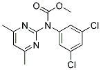 N-(3,5-DICHLOROPHENYL)-N-(4,6-DIMETHYLPYRIMIDIN-2-YL)CARBAMIC ACID, METHYL ESTER Struktur