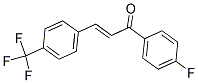 1-(4-FLUOROPHENYL)-3-[4-(TRIFLUOROMETHYL)PHENYL]PROP-2-EN-1-ONE Struktur