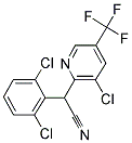 2-[3-CHLORO-5-(TRIFLUOROMETHYL)-2-PYRIDINYL]-2-(2,6-DICHLOROPHENYL)ACETONITRILE Struktur