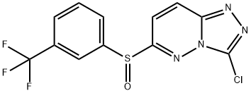 3-CHLORO-6-([3-(TRIFLUOROMETHYL)PHENYL]SULFINYL)[1,2,4]TRIAZOLO[4,3-B]PYRIDAZINE Struktur