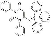 1,3-DIPHENYL-6-[(1,1,1-TRIPHENYL-LAMBDA5-PHOSPHANYLIDENE)AMINO]-1,2,3,4-TETRAHYDROPYRIMIDINE-2,4-DIONE Struktur