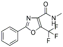 N-METHYL-2-PHENYL-5-(TRIFLUOROMETHYL)-OXAZOLE-4-CARBOXAMIDE Struktur