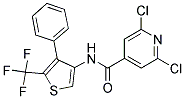 N4-[4-PHENYL-5-(TRIFLUOROMETHYL)-3-THIENYL]-2,6-DICHLOROISONICOTINAMIDE Struktur