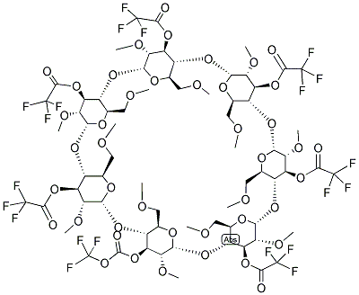 3-O-TRIFLUOROACETYLPERMETHYL-BETA-CYCLODEXTRINE Struktur