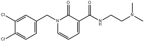 1-(3,4-DICHLOROBENZYL)-N-[2-(DIMETHYLAMINO)ETHYL]-2-OXO-1,2-DIHYDRO-3-PYRIDINECARBOXAMIDE Struktur