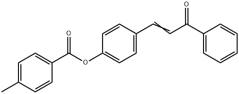 4-(3-OXO-3-PHENYL-1-PROPENYL)PHENYL 4-METHYLBENZENECARBOXYLATE Struktur