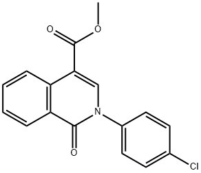 METHYL 2-(4-CHLOROPHENYL)-1-OXO-1,2-DIHYDRO-4-ISOQUINOLINECARBOXYLATE Struktur