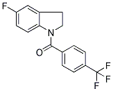 5-FLUORO-2,3-DIHYDRO-1-[4-(TRIFLUOROMETHYL)BENZOYL]-(1H)-INDOLE Struktur