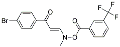 1-(4-BROMOPHENYL)-3-(METHYL([3-(TRIFLUOROMETHYL)BENZOYL]OXY)AMINO)-2-PROPEN-1-ONE Struktur