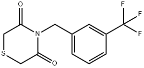 4-[3-(TRIFLUOROMETHYL)BENZYL]-3,5-THIOMORPHOLINEDIONE Struktur