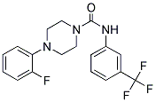 1-(4-(2-FLUOROPHENYL)PIPERAZINYL)-3-(3-(TRIFLUOROMETHYL)PHENYL)UREA Struktur