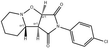 2-(4-CHLOROPHENYL)HEXAHYDROPYRROLO[3',4':4,5]ISOXAZOLO[2,3-A]PYRIDINE-1,3(2H,3AH)-DIONE Struktur