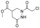 2-(2-CHLORO-ACETYL)-6-OXO-HEXAHYDRO-PYRIDAZINE-4-CARBOXYLIC ACID METHYL ESTER Struktur