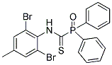 N-(2,6-DIBROMO-4-METHYLPHENYL)OXO(DIPHENYL)PHOSPHORANECARBOTHIOAMIDE Struktur