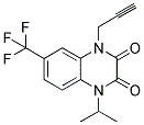 1-ISOPROPYL-4-(PROPYN-3-YL)-6-(TRIFLUOROMETHYL)-2,3(1H,4H)-QUINOXALINEDIONE Struktur