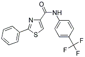 2-PHENYL-N-[4-(TRIFLUOROMETHYL)PHENYL]-1,3-THIAZOLE-4-CARBOXAMIDE Struktur