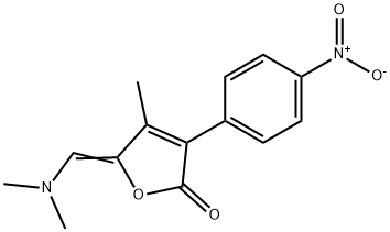 5-[(DIMETHYLAMINO)METHYLENE]-4-METHYL-3-(4-NITROPHENYL)-2(5H)-FURANONE Struktur