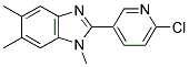 2-(6-CHLORO-3-PYRIDINYL)-1,5,6-TRIMETHYL-1H-1,3-BENZIMIDAZOLE Struktur