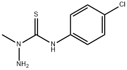 (AMINOMETHYLAMINO)((4-CHLOROPHENYL)AMINO)METHANE-1-THIONE Struktur