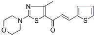 1-(4-METHYL-2-MORPHOLINO-1,3-THIAZOL-5-YL)-3-(2-THIENYL)PROP-2-EN-1-ONE Struktur